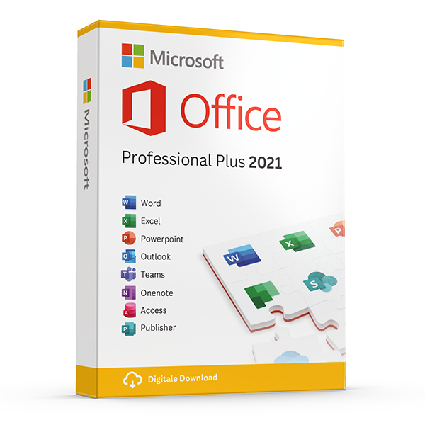 Office Professional Plus 2021 — 1 PC Perpetual · 1 PC · Windows — genuine Microsoft license